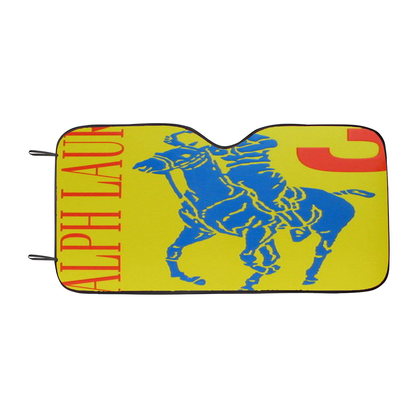 Polo Ralph Lauren Big Pony 3 Yellow Parfume Car Auto Sun Shade Windshield Cover