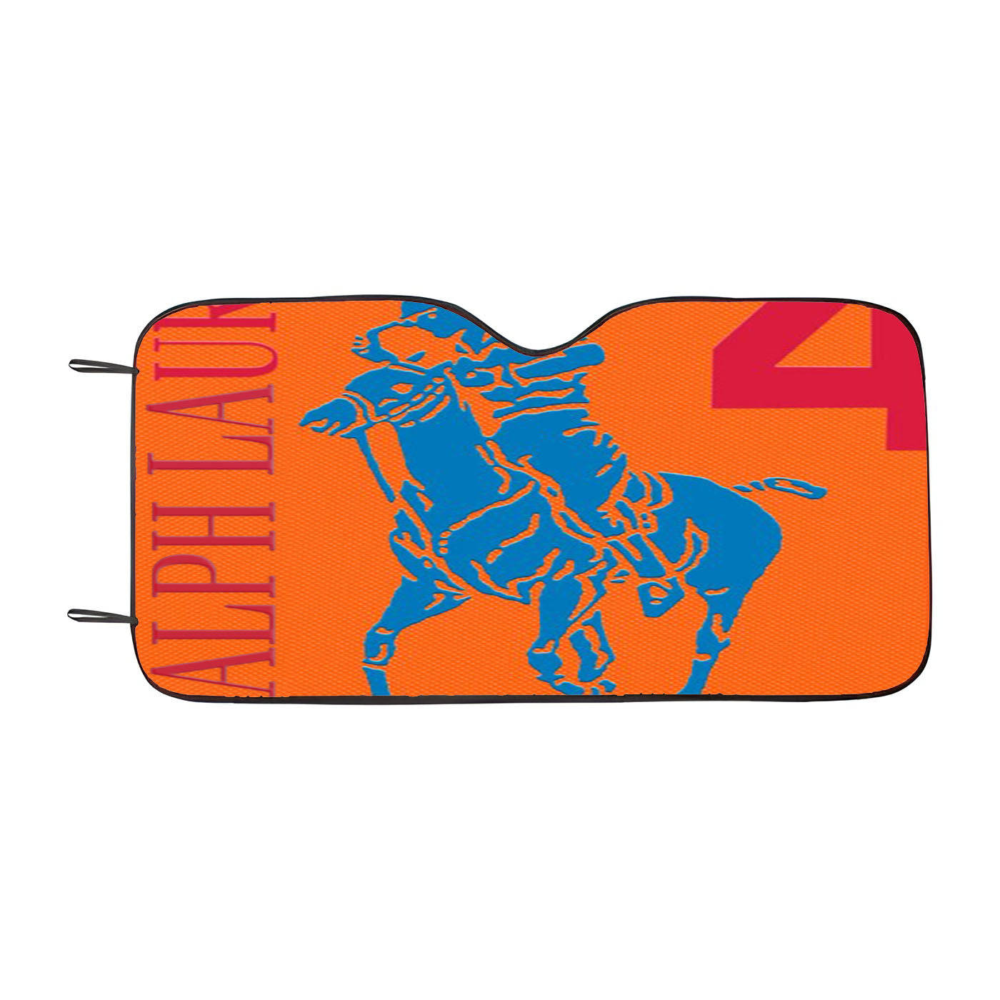 Polo Ralph Lauren Big Pony 4 Orange Parfume Car Auto Sun Shade Windshield Cover