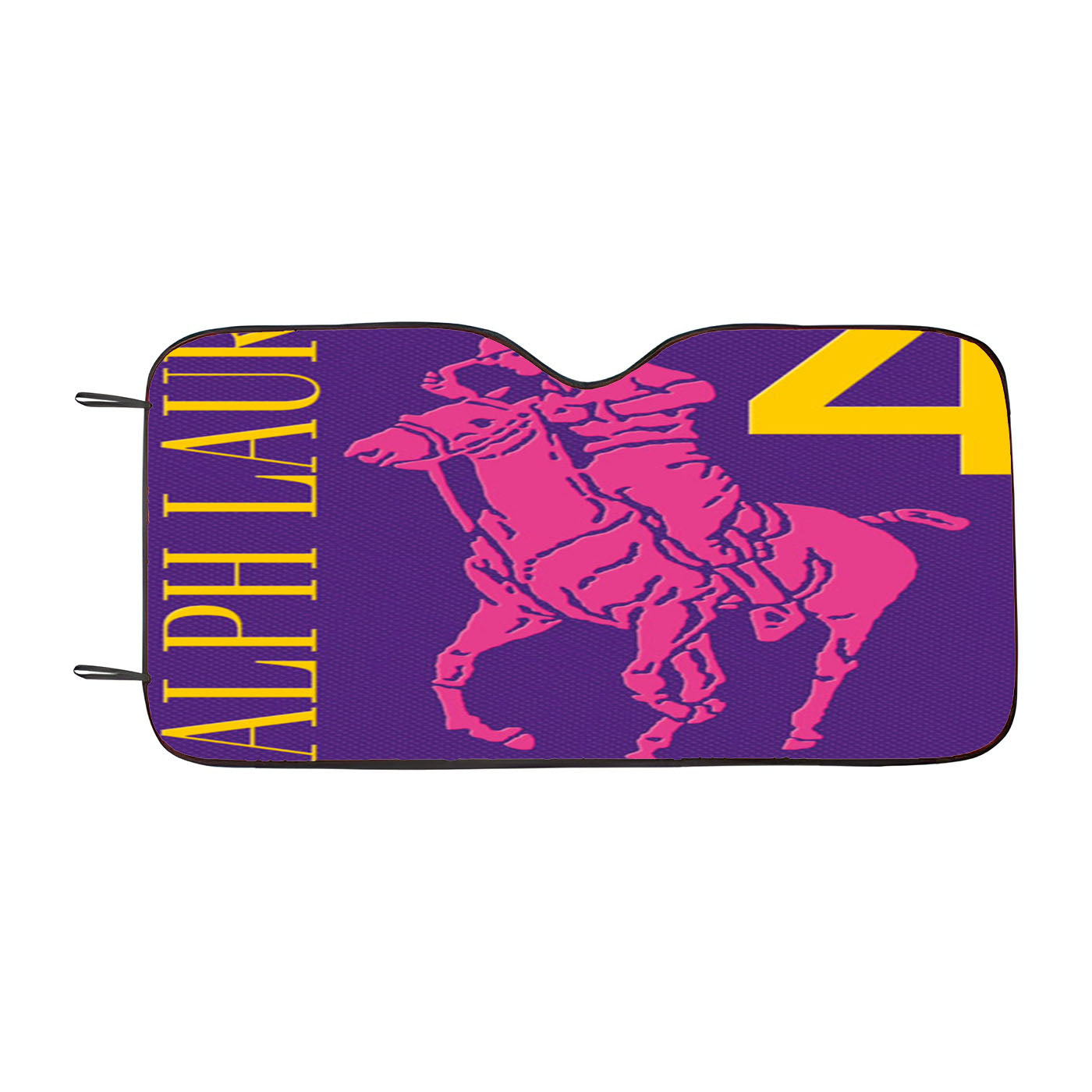 Polo Ralph Lauren Big Pony 4 Purple Parfume Car Auto Sun Shade Windshield Cover