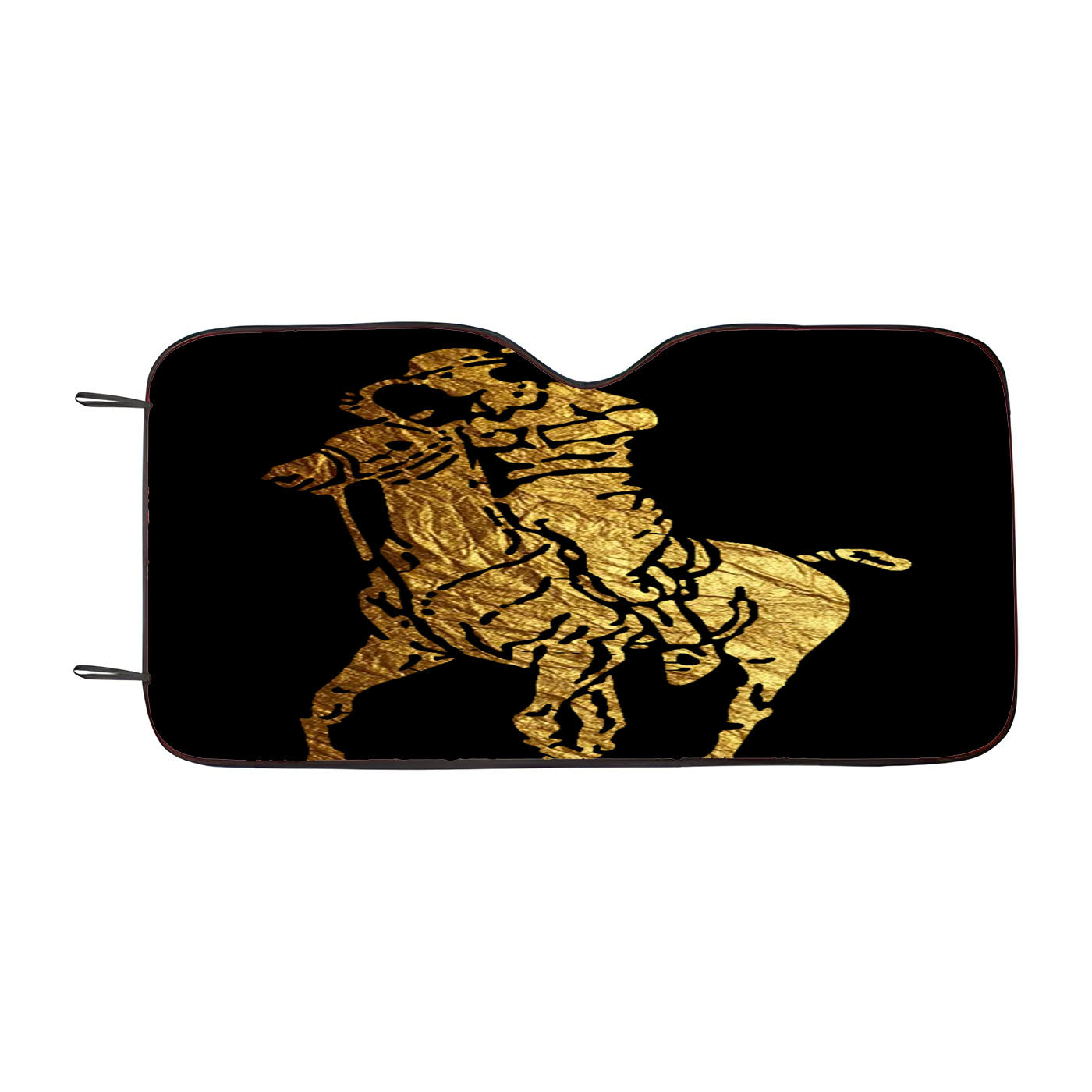 Polo Ralph Lauren Black Gold Logo Car Auto Sun Shade Windshield Cover