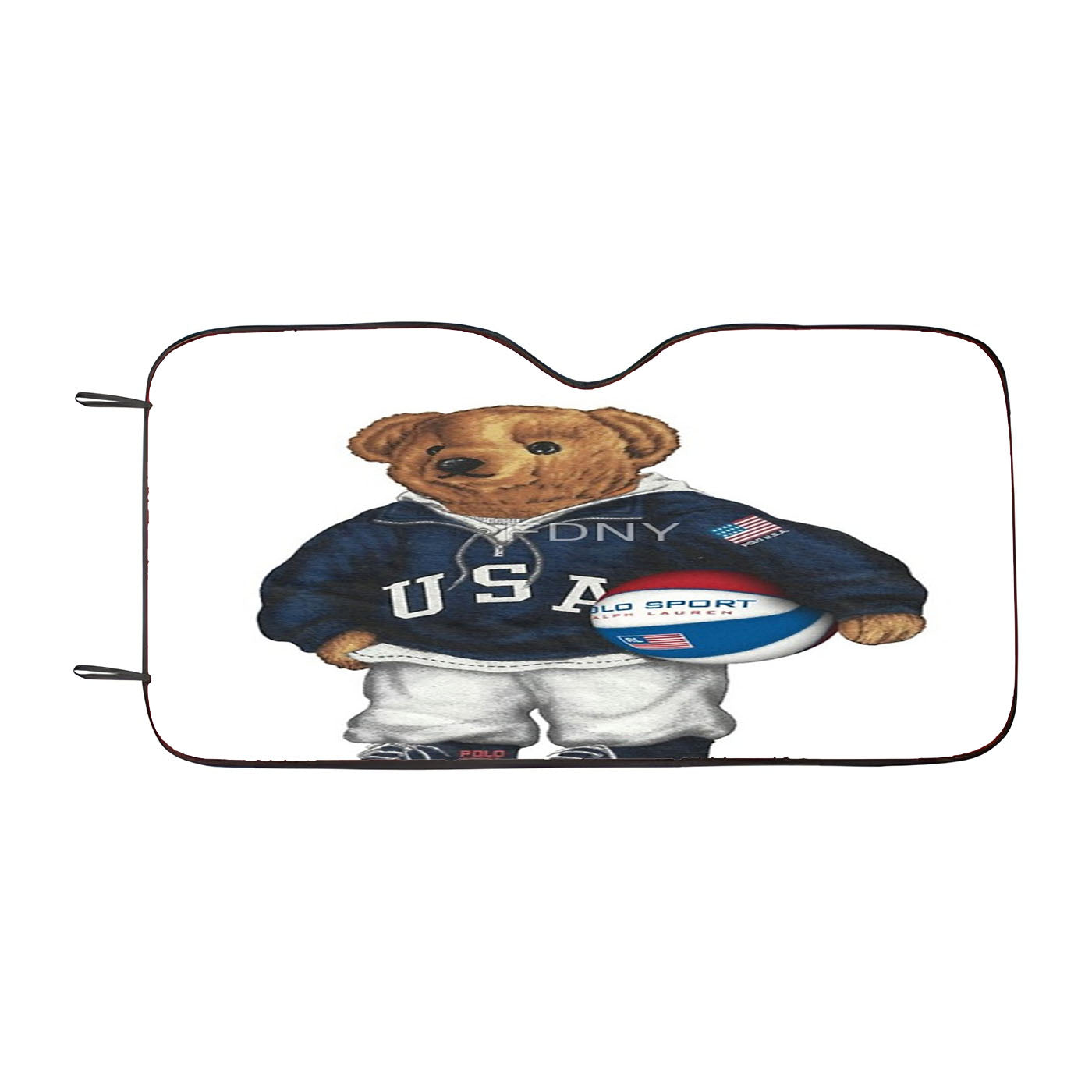 Polo Sweater Ralph Laurens Basketball Car Auto Sun Shade Windshield Cover