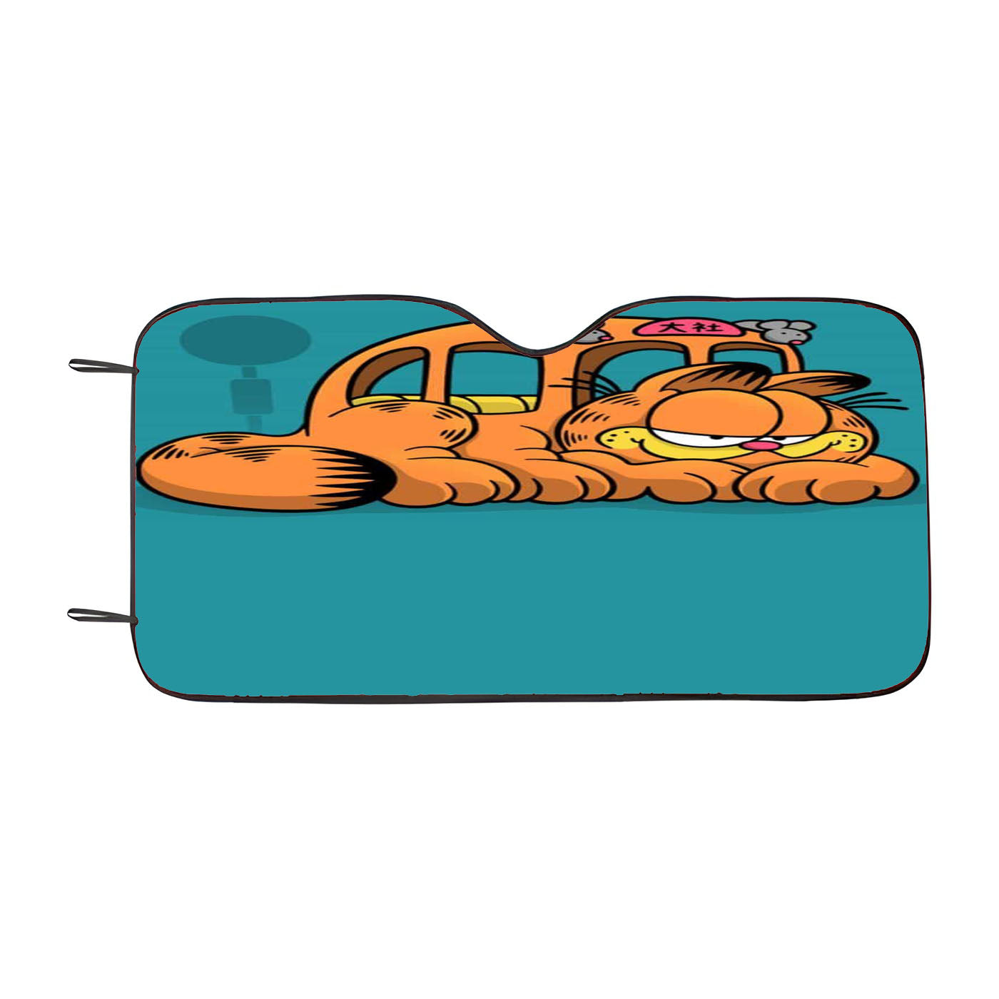 Puss Garfield Meow Bus Car Auto Sun Shade Windshield Cover