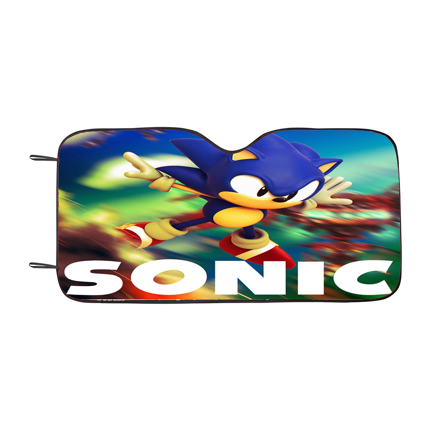 Sonic The Hedgehog Art Car Auto Sun Shade Windshield Cover