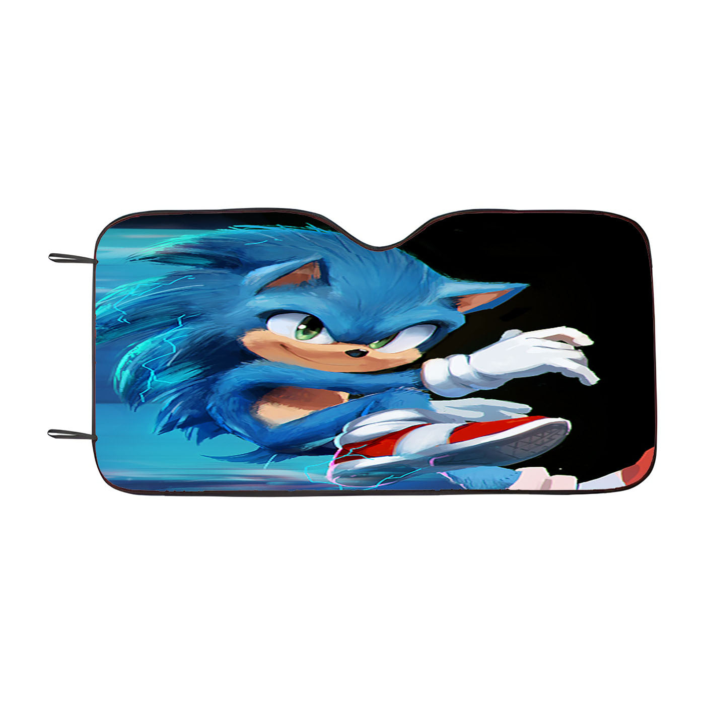 Sonic The Hedgehog Artwork Run Car Auto Sun Shade Windshield Cover