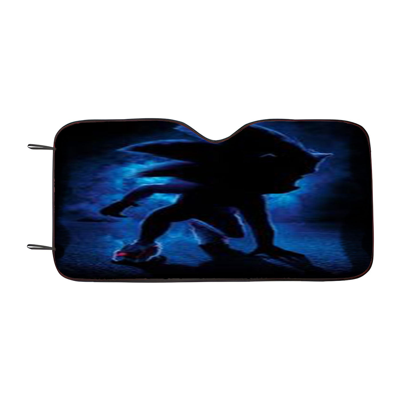 Sonic The Hedgehog Black Car Auto Sun Shade Windshield Cover