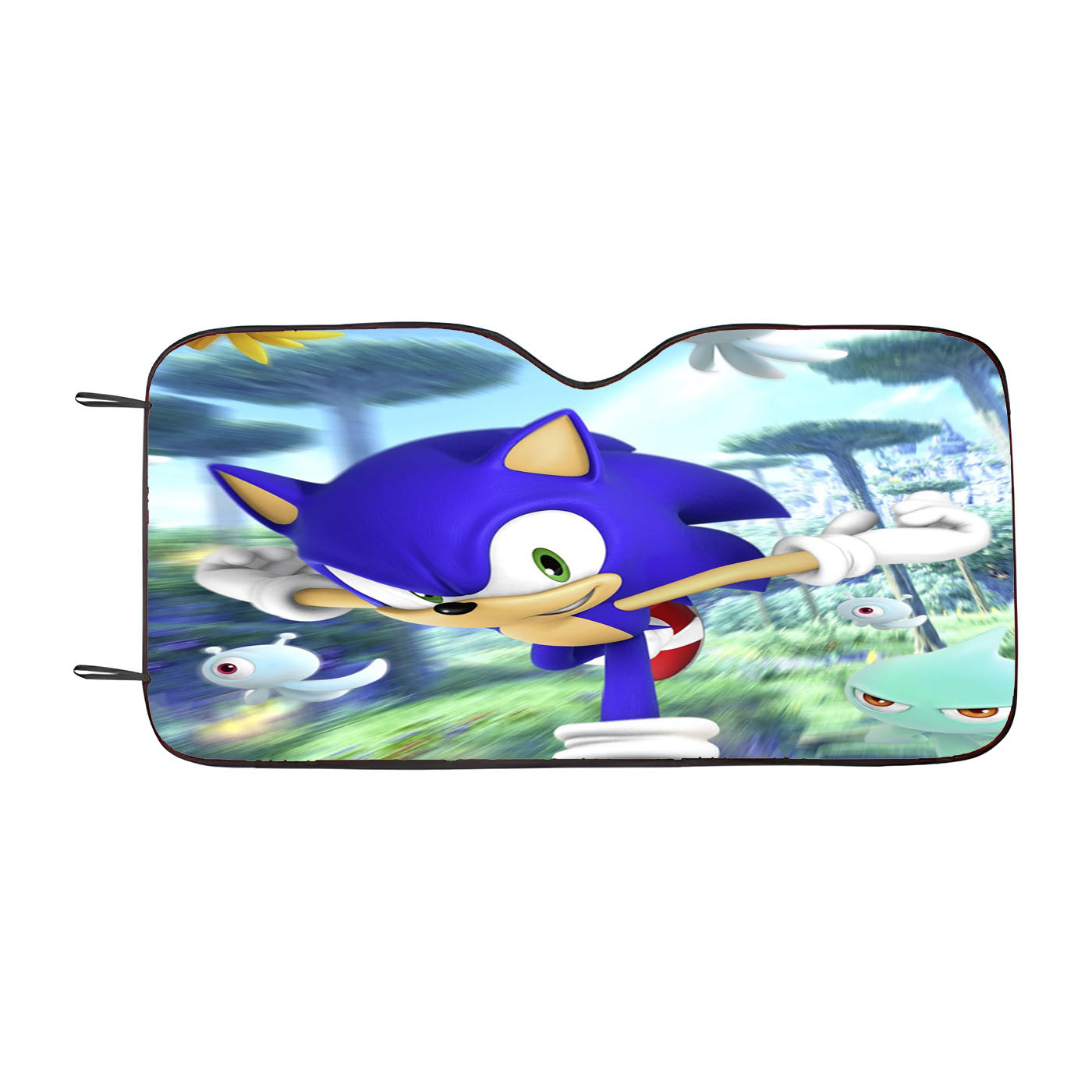 Sonic The Hedgehog Running Car Auto Sun Shade Windshield Cover