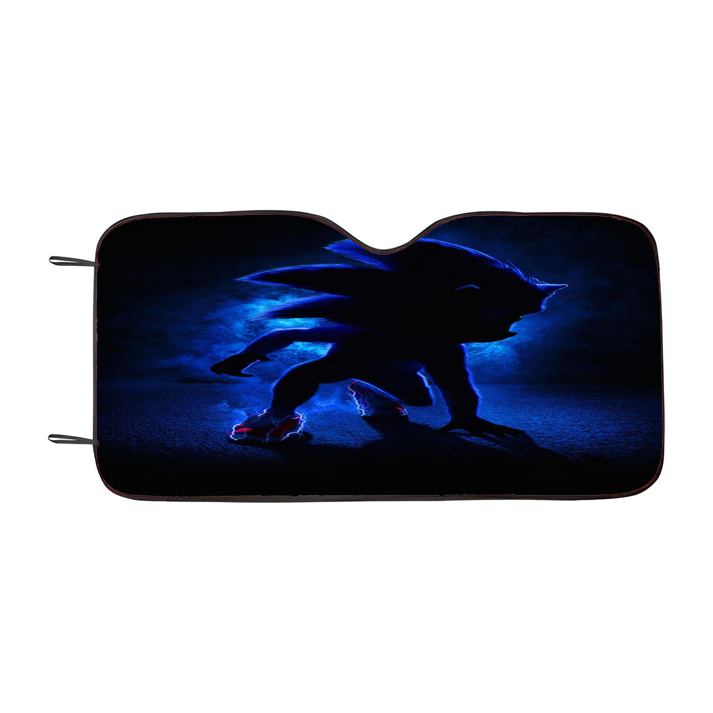 Sonic The Hedgehog Silhouette Car Auto Sun Shade Windshield Cover