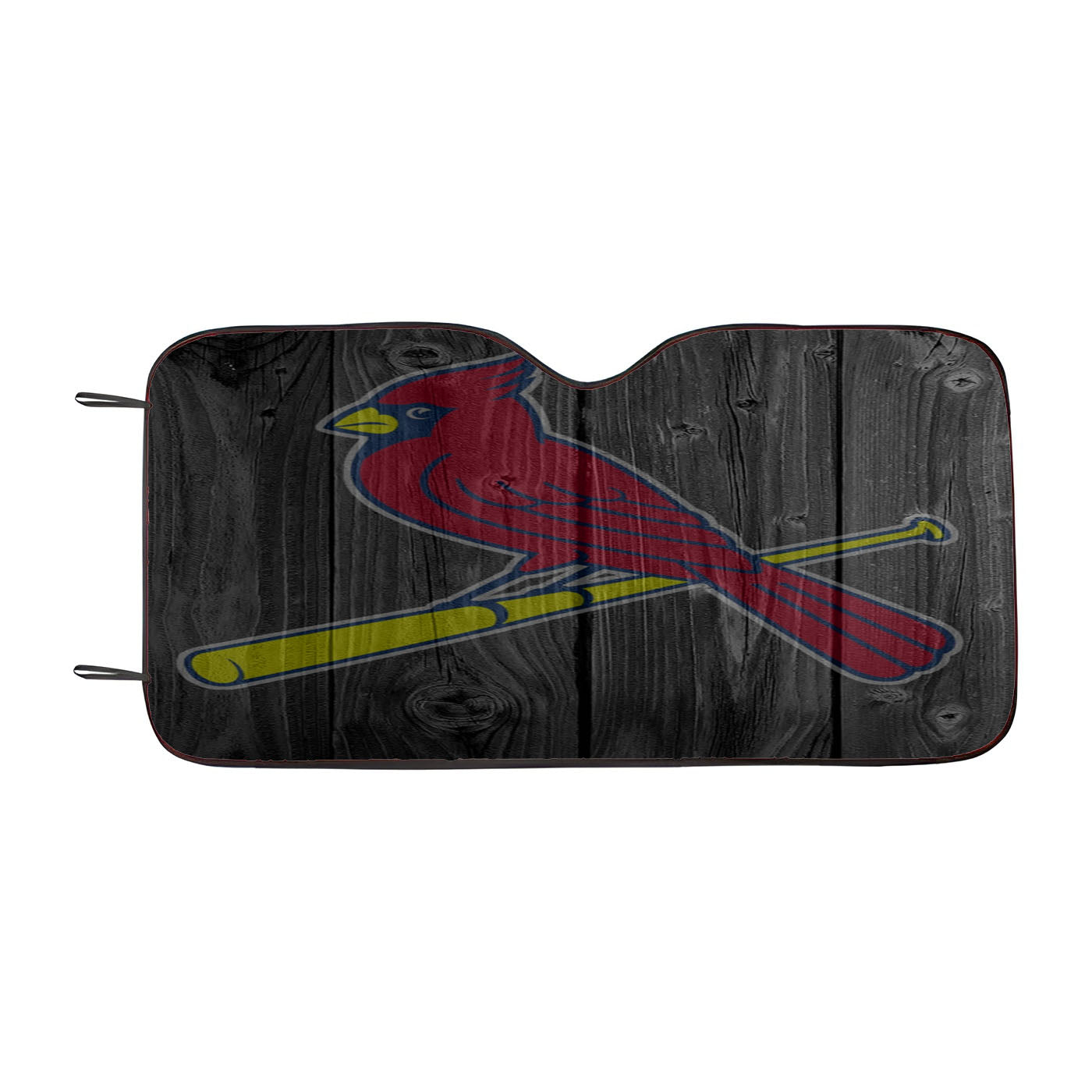 St Louis Cardinals Mlb Logo Dark Wood Wallpaper Car Auto Sun Shade Windshield Cover