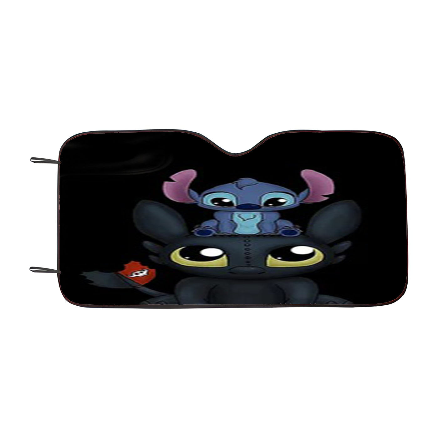 Stitch And Toothless Car Auto Sun Shade Windshield Cover