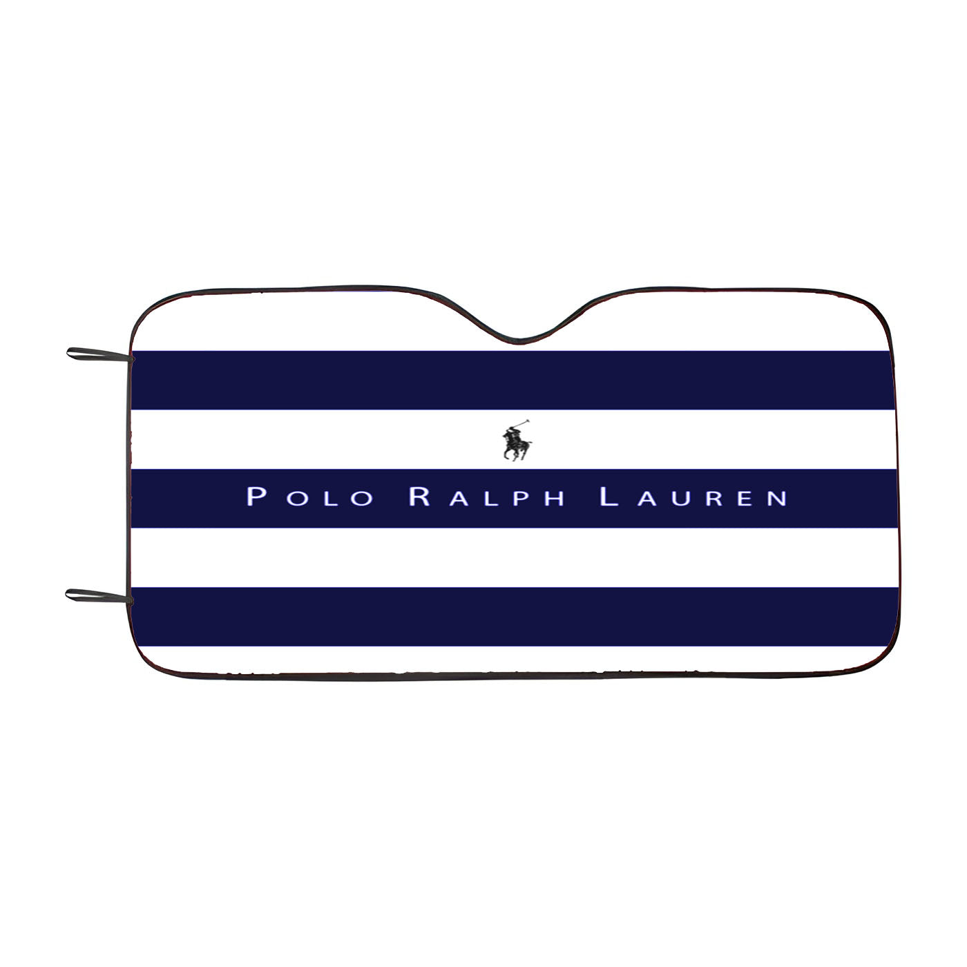 Stripe White Blue Polo Ralph Lauren Logo Car Auto Sun Shade Windshield Cover