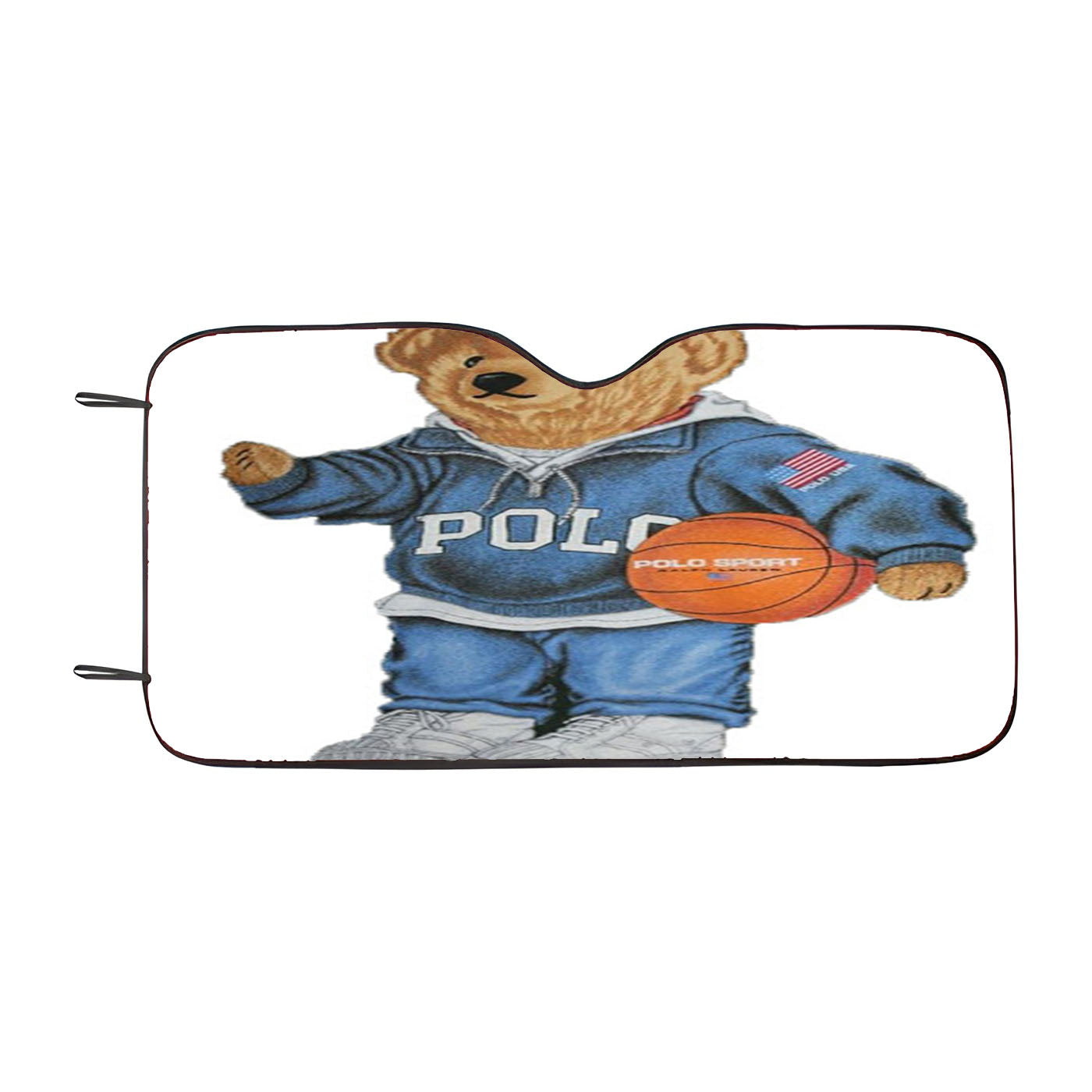 Swag Basketball Bear Polo Ralph Lauren Car Auto Sun Shade Windshield Cover