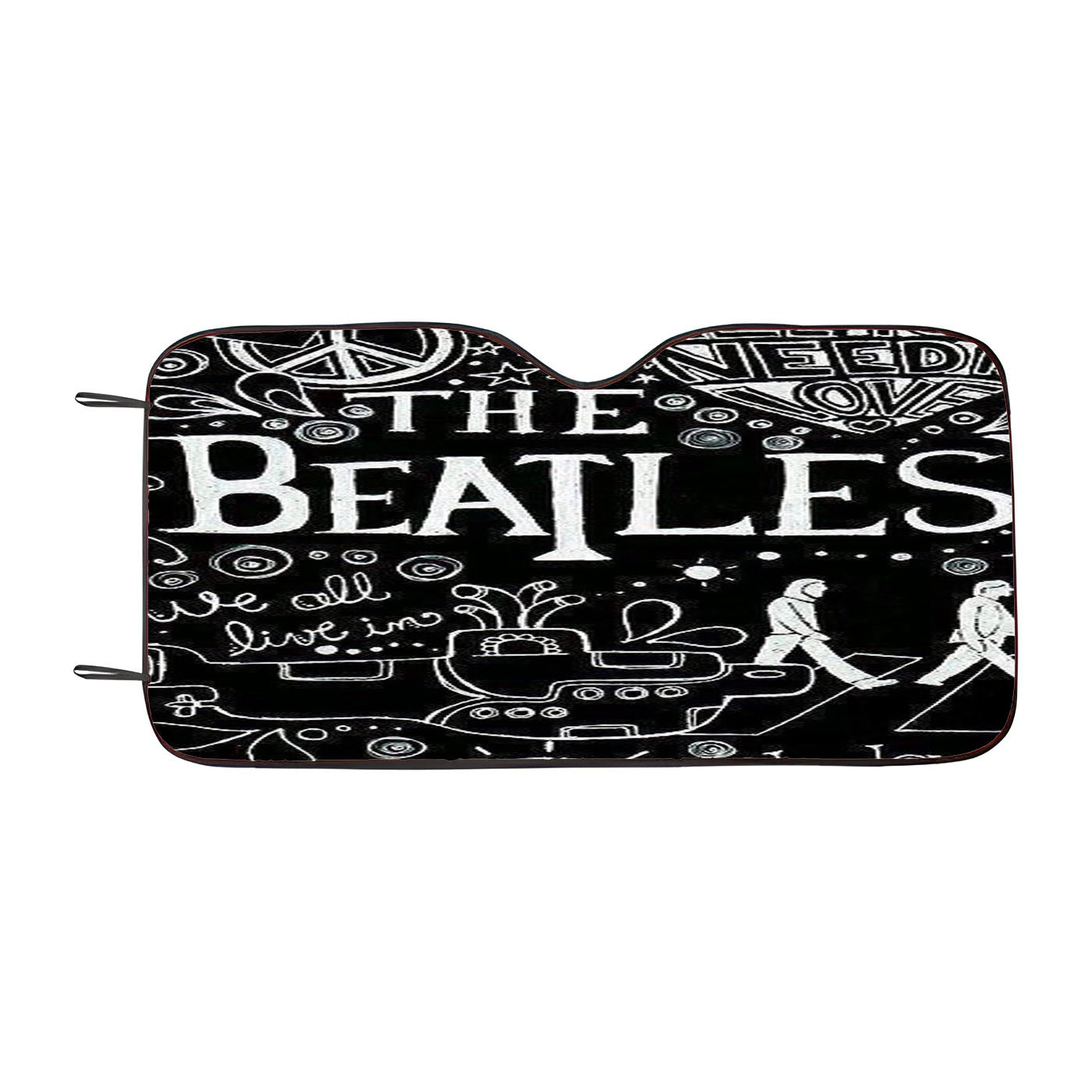 The Beatles Art Mozaik Car Auto Sun Shade Windshield Cover