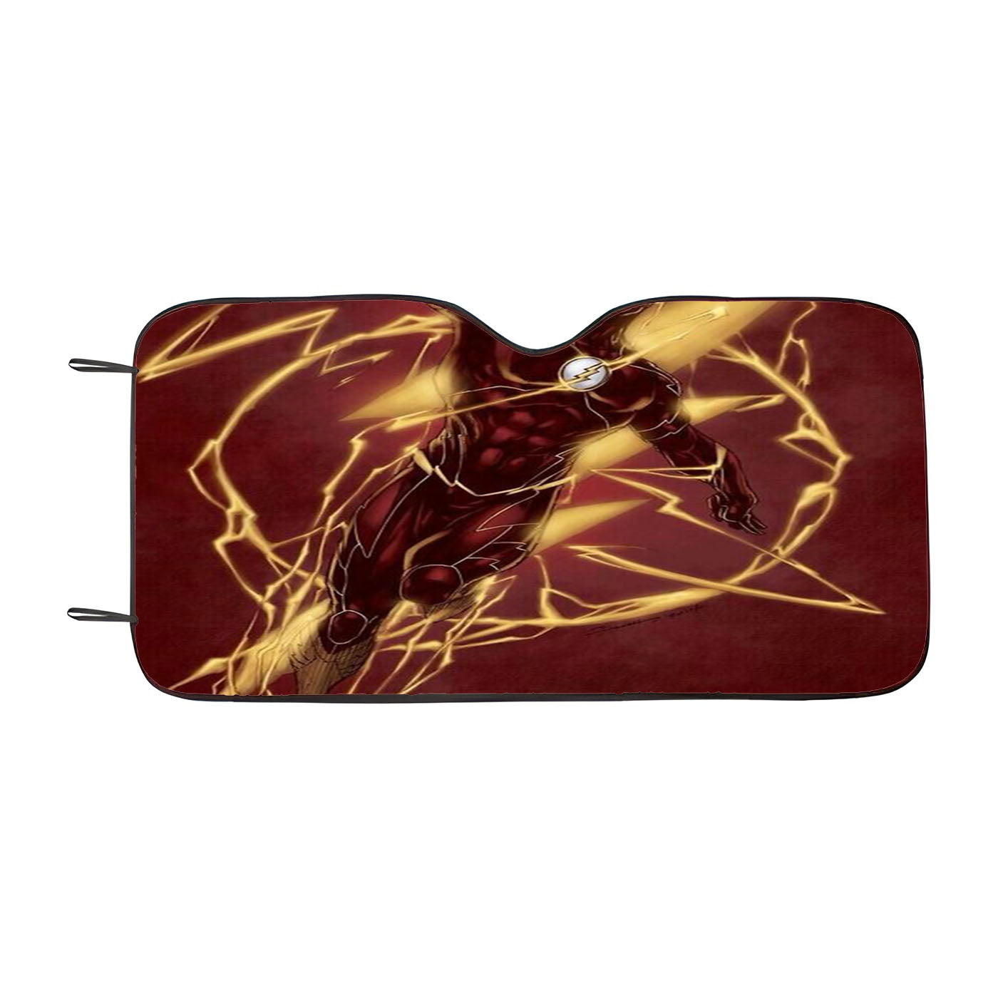 The Flash Red Maroon Car Auto Sun Shade Windshield Cover
