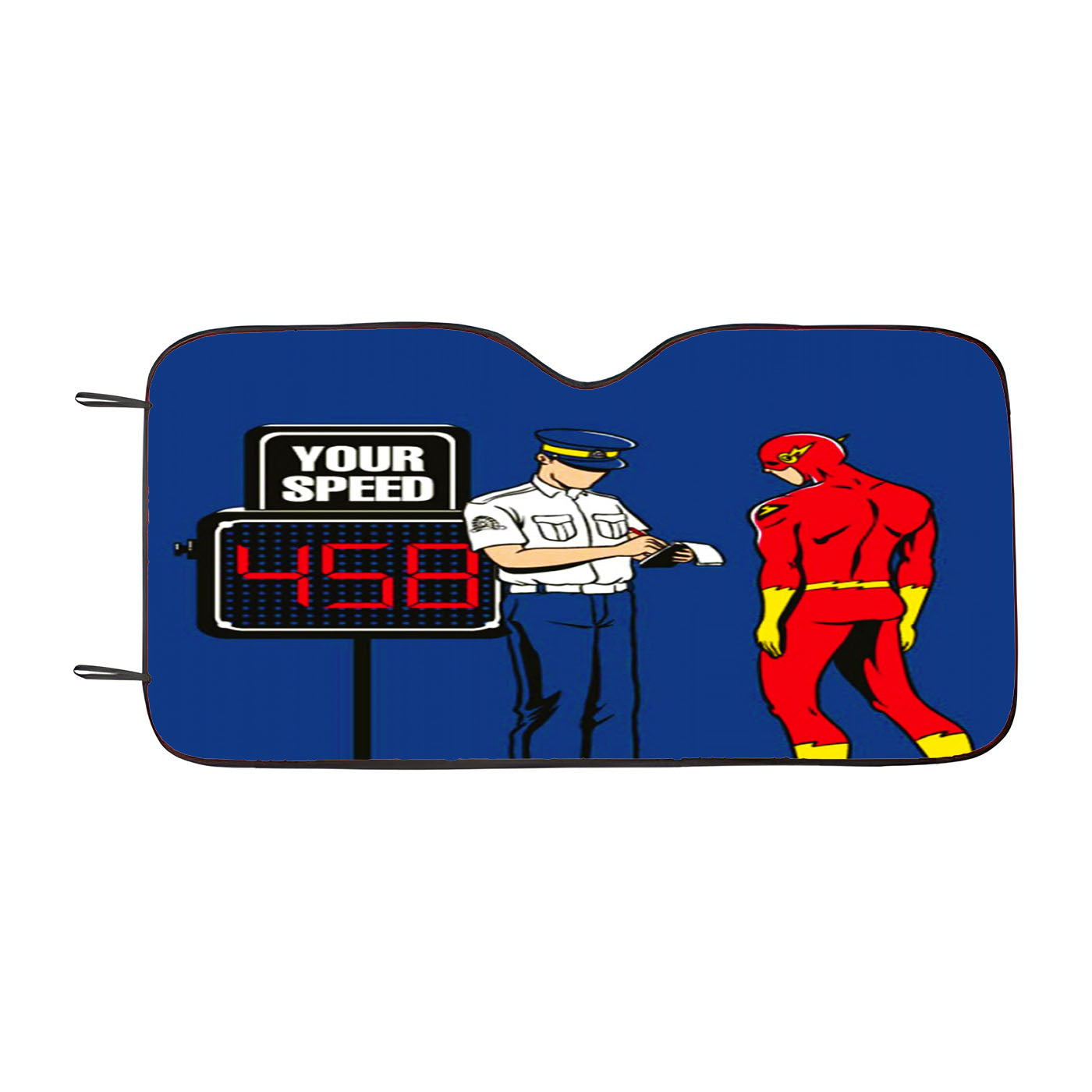 The Flash Speeding Ticket Car Auto Sun Shade Windshield Cover