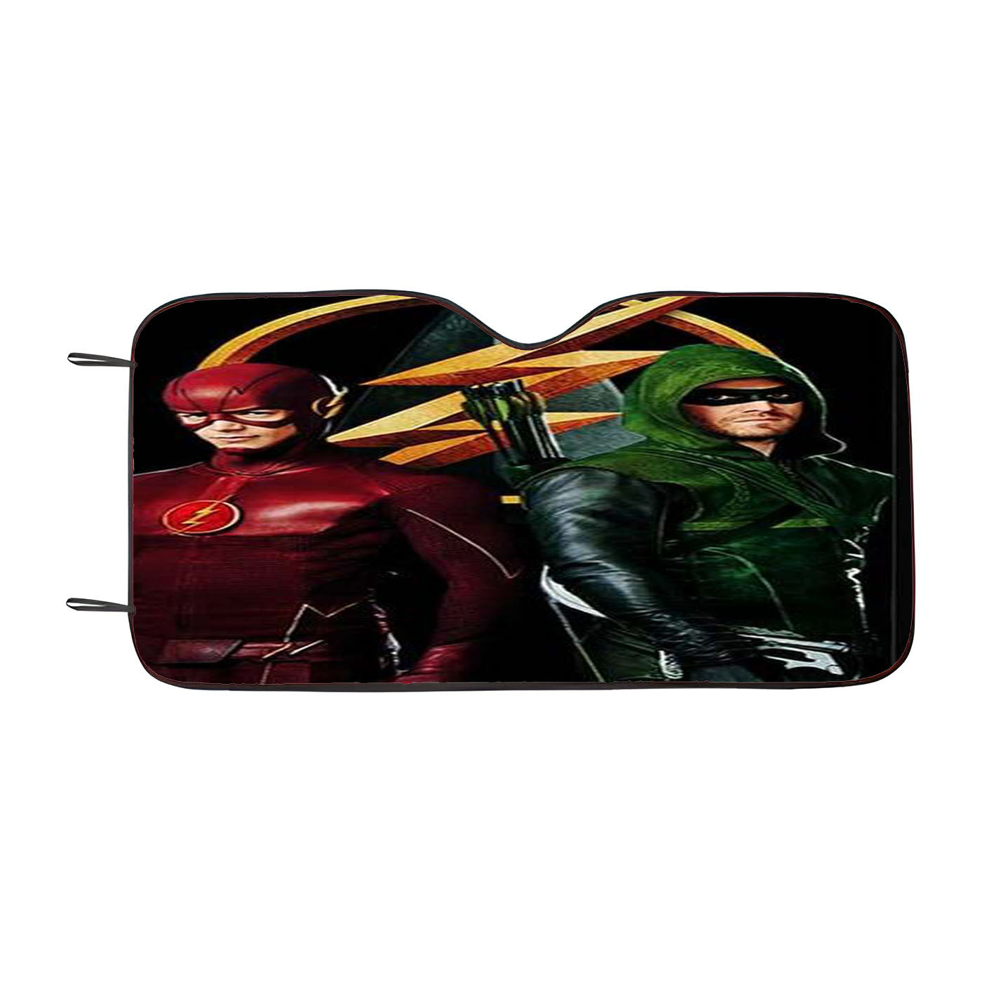 The Flash Vs Green Arrow Dc Car Auto Sun Shade Windshield Cover