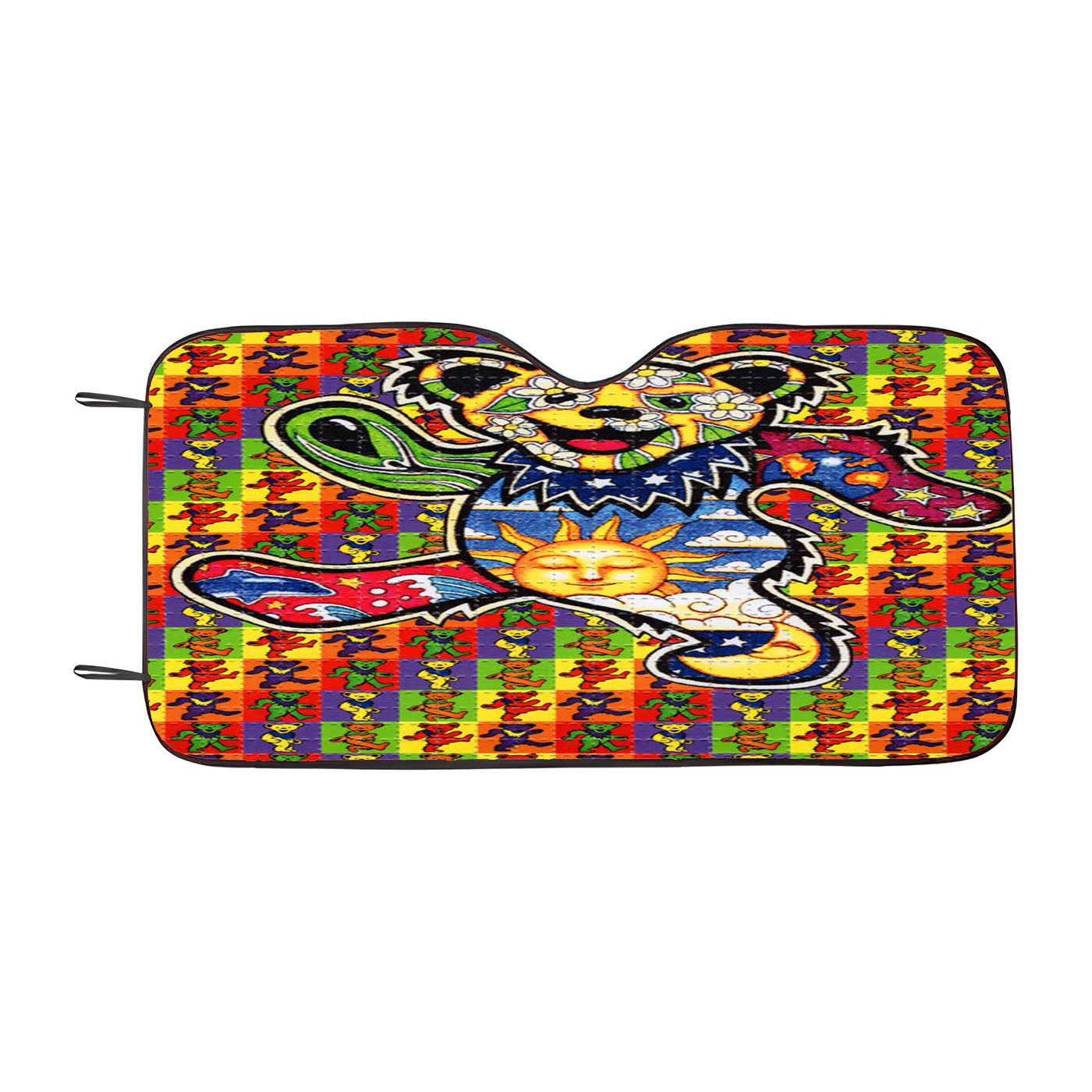 The Grateful Dead Dancing Bear Car Auto Sun Shade Windshield Cover