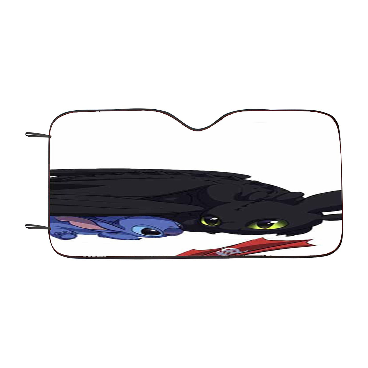 Toothless And Stitch Car Auto Sun Shade Windshield Cover