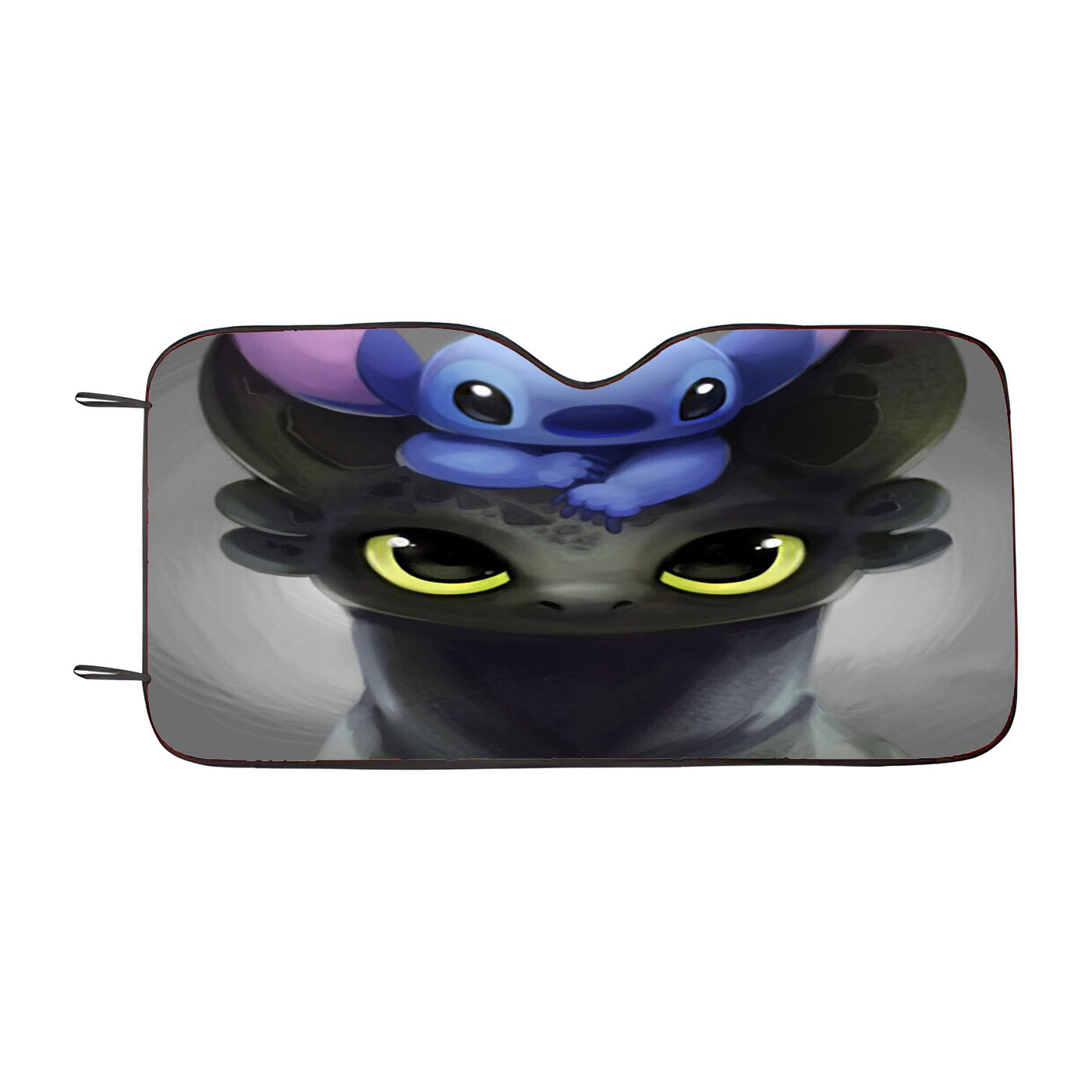 Toothless Dragon And Stitch Car Auto Sun Shade Windshield Cover