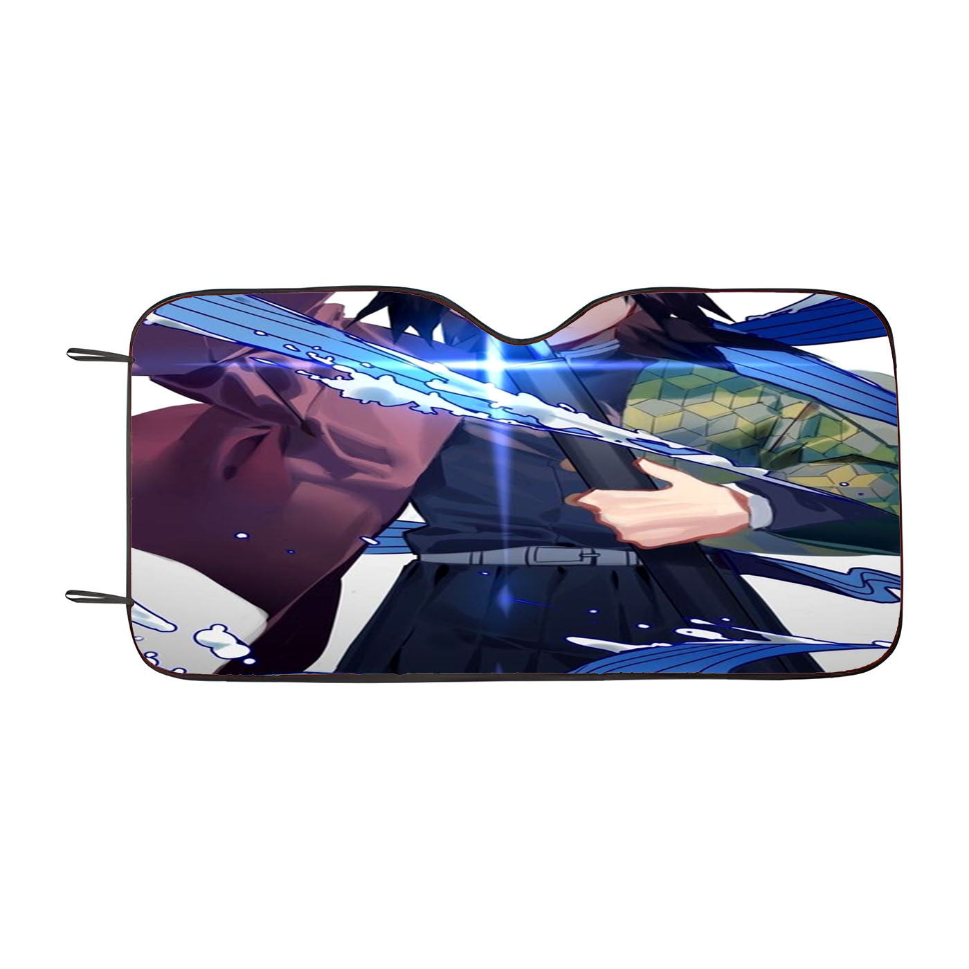 Water Pillar Giyu Tomioka Demon Slayer Car Auto Sun Shade Windshield Cover