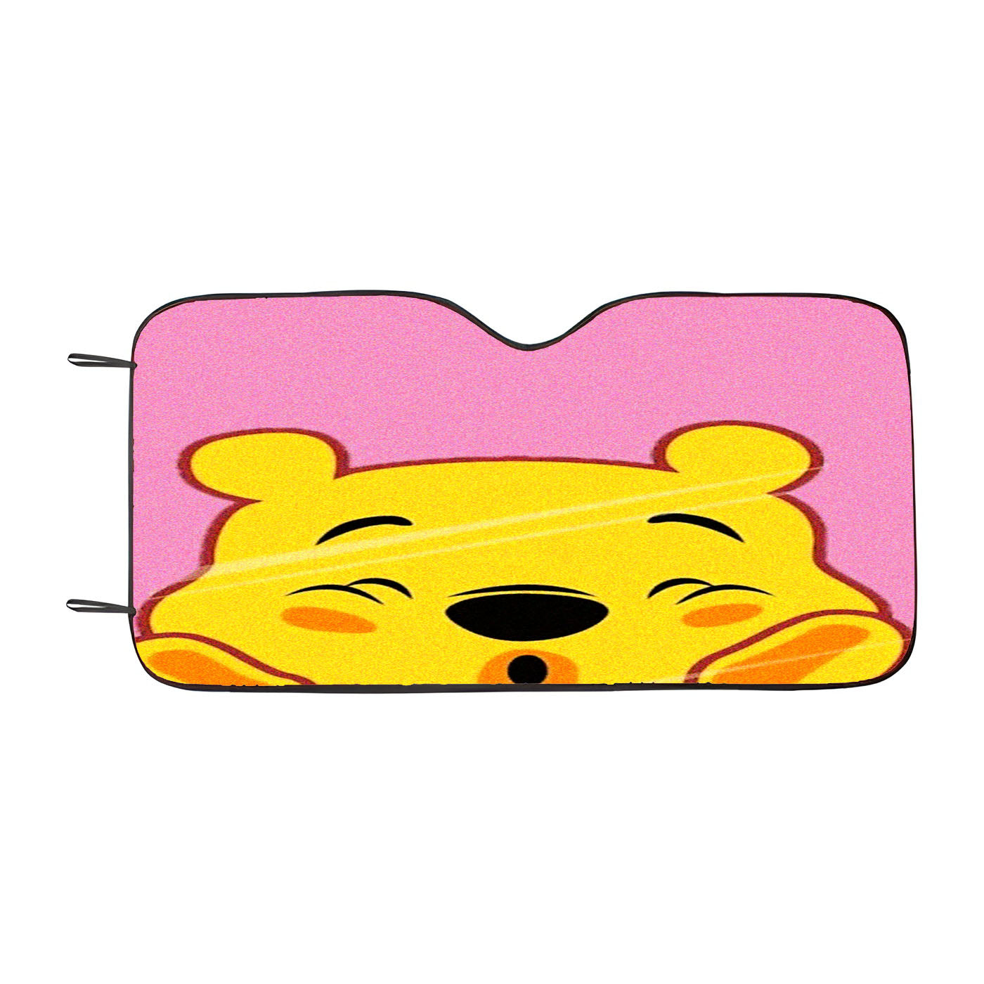 Winnie The Pooh Face Cute Mirror Car Auto Sun Shade Windshield Cover