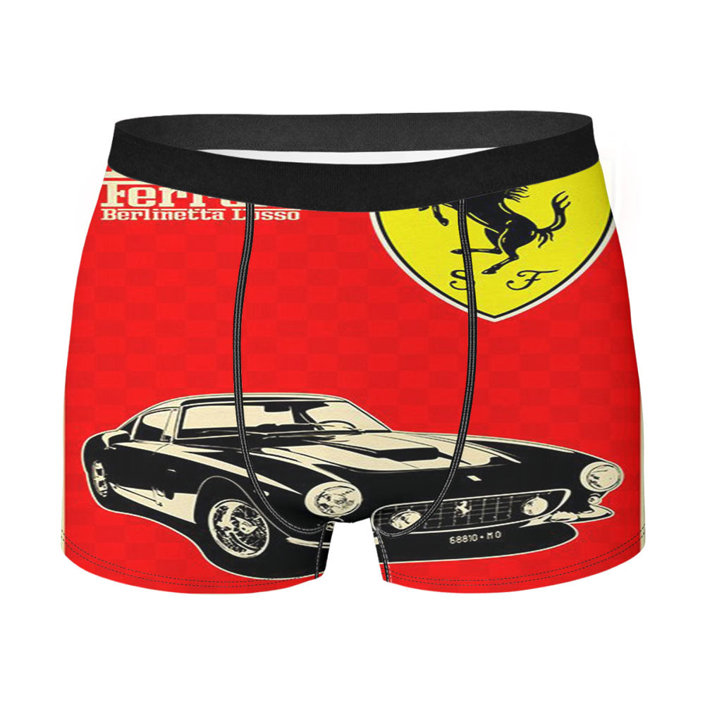 Classic Ferrari Red Men'S Boxer Briefs