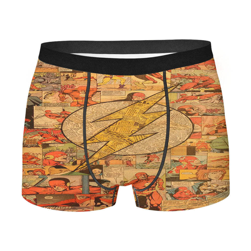 Classic The Flash Comic Collage Men'S Boxer Briefs