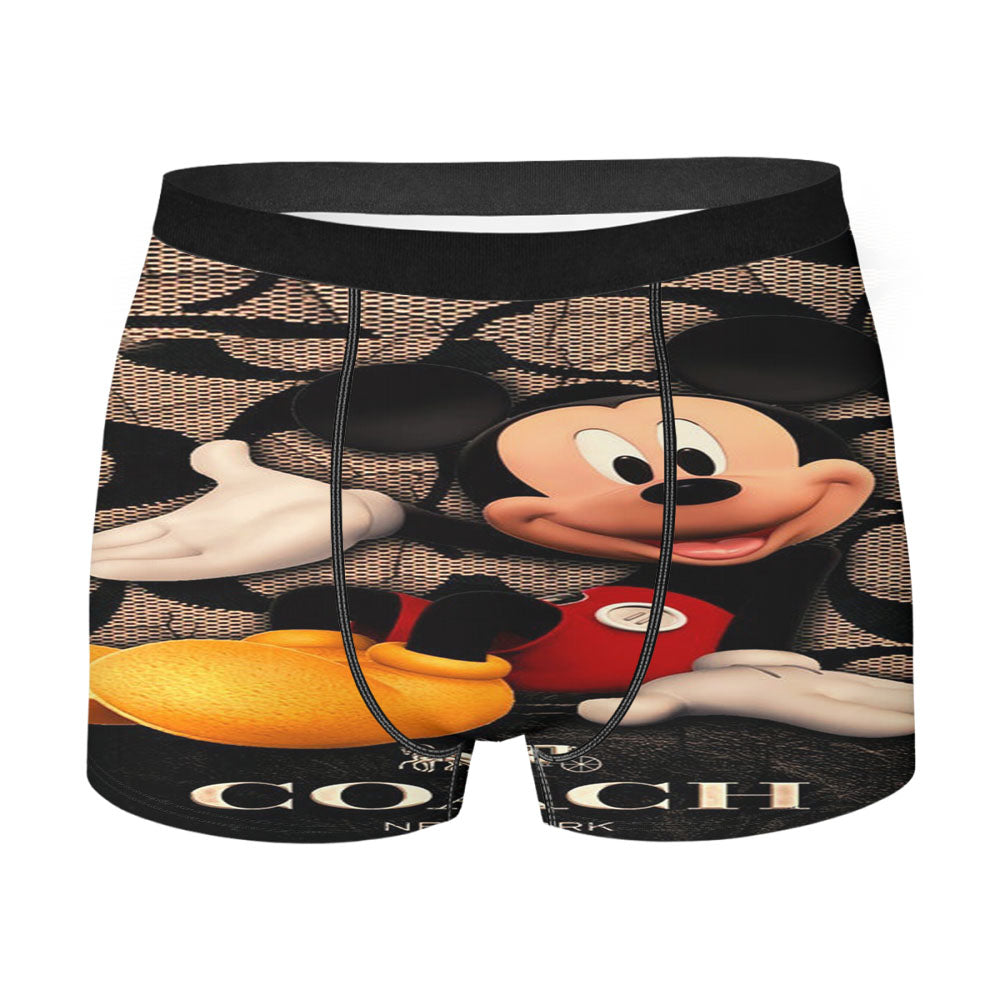 Coach Mickey Mouse Cartoon Men'S Boxer Briefs