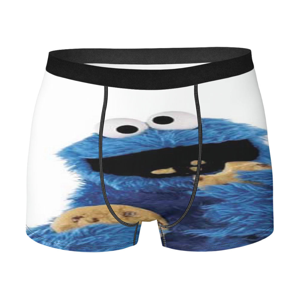 Cookie Monster With Headphones Men'S Boxer Briefs
