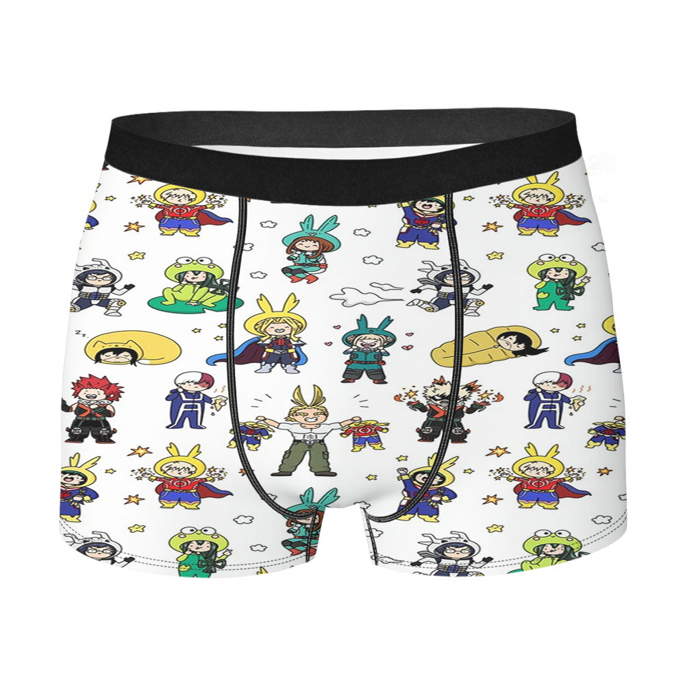 Cute Boku No Hero Academia Characters Pattern Men'S Boxer Briefs