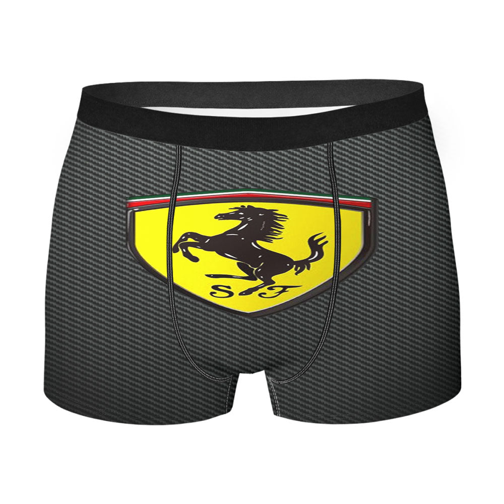 Ferrari Logo Red Background Men'S Boxer Briefs