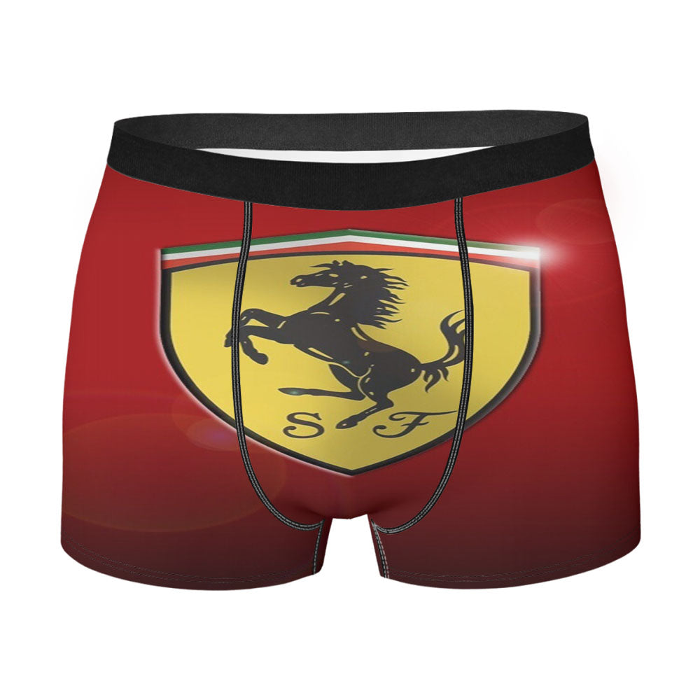 Ferrari Logo Wallpaper Men'S Boxer Briefs
