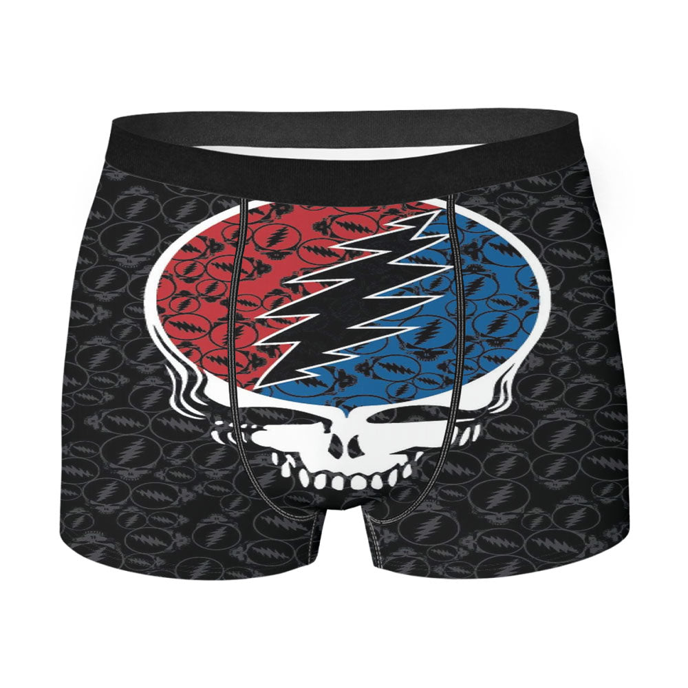Grateful Dead I Steal Your Face Mandala Style Men'S Boxer Briefs