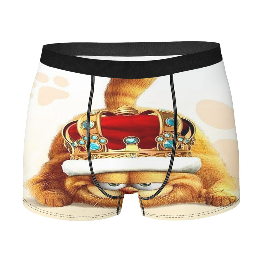 King Garfield Men'S Boxer Briefs