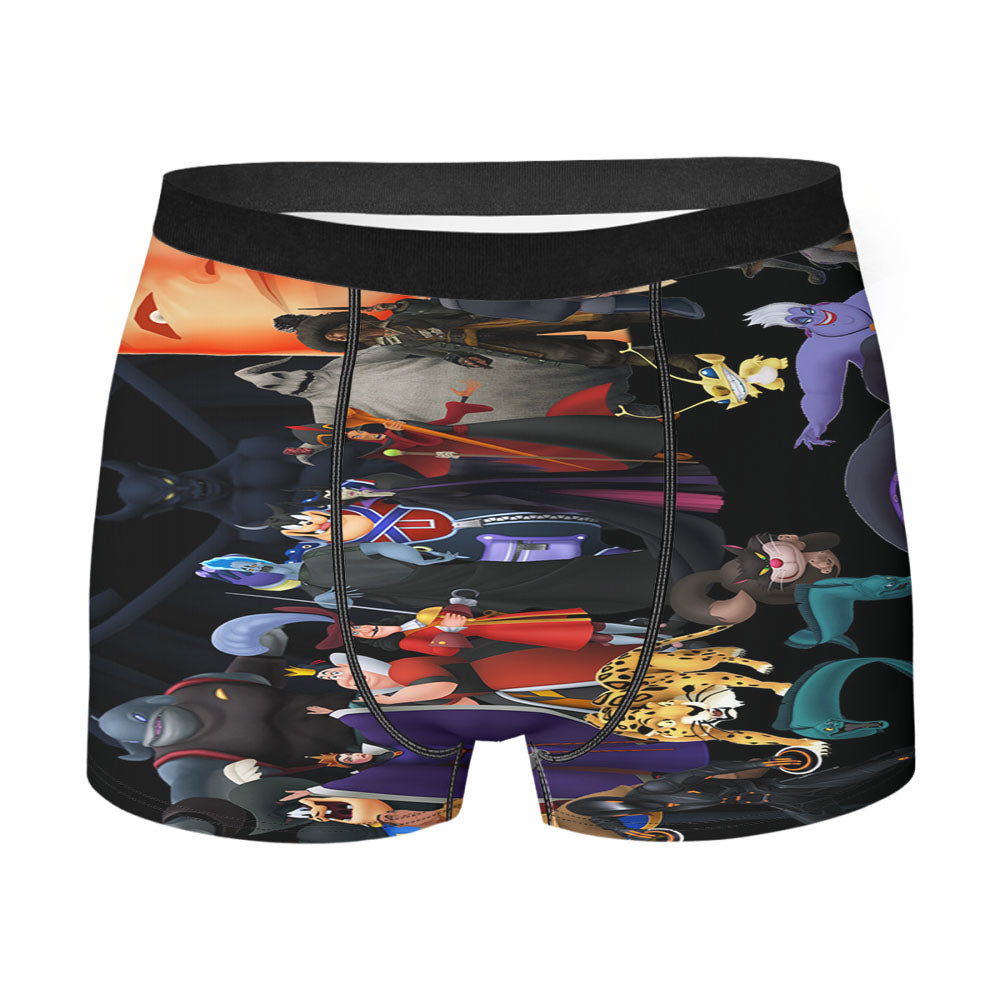 Kingdom Hearts Emblem And Pattern Men'S Boxer Briefs