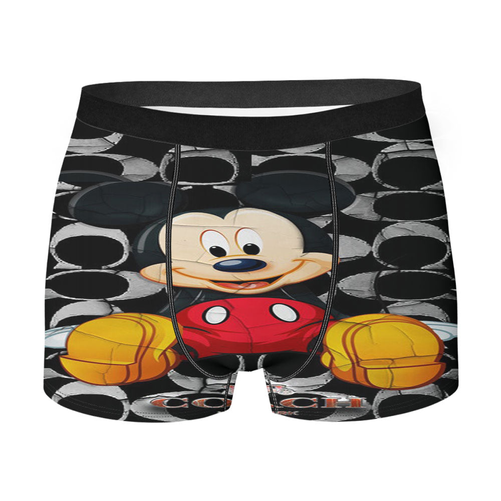 Mickey Mouse Coach Black 5 Men'S Boxer Briefs