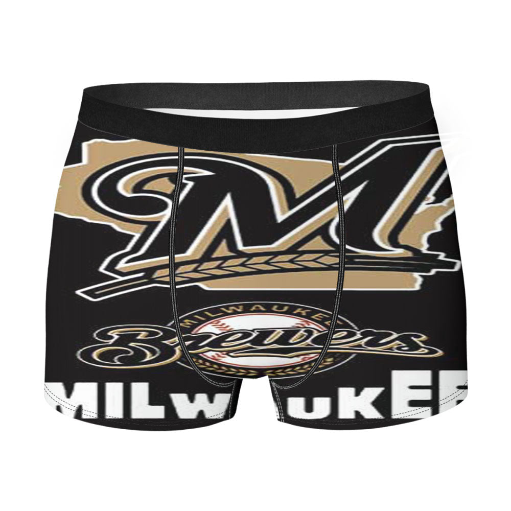 Milwaukee Brewers Logos Men'S Boxer Briefs