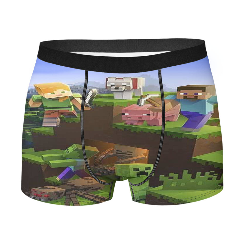 Minecraft Pattern Men'S Boxer Briefs