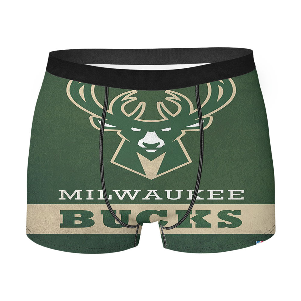 Nba Milwaukee Bucks Logo Men'S Boxer Briefs