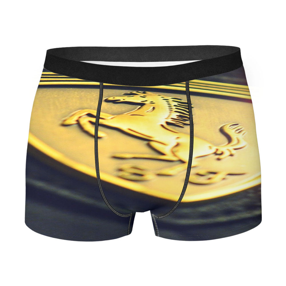 Racing Cars Ferrari Badge Men'S Boxer Briefs