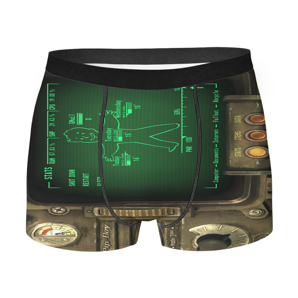 Rainmeter Fallout Pipboy Vault Boy Men'S Boxer Briefs