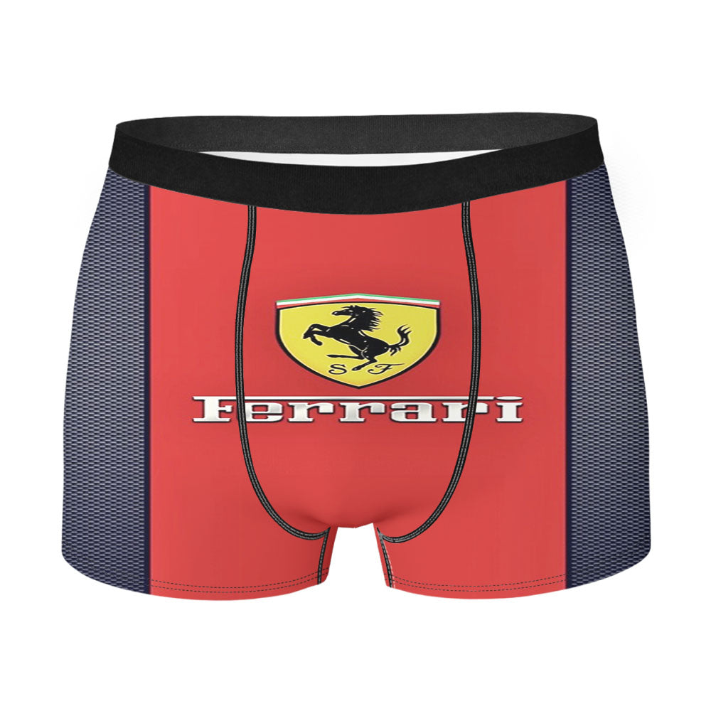 Red Line Ferrari Logo Men'S Boxer Briefs