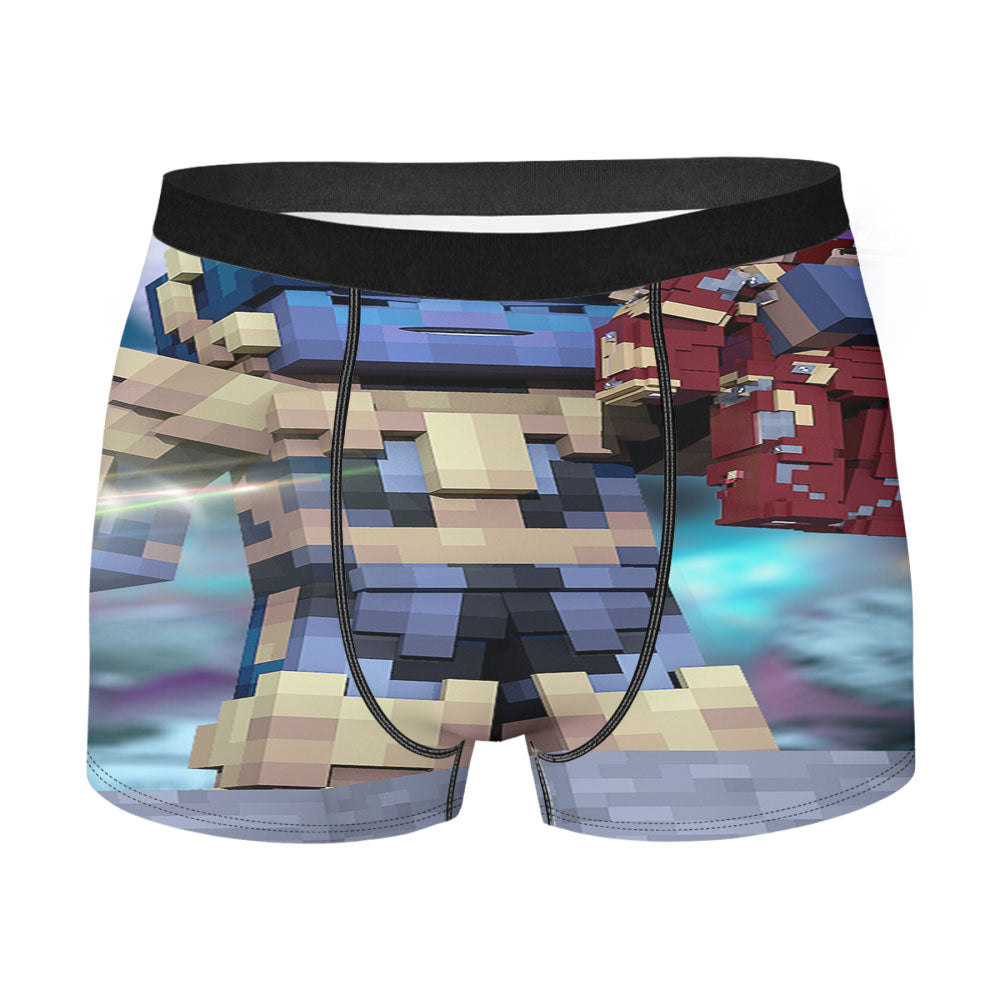 Thanos And Iron Man Minecraft Men'S Boxer Briefs