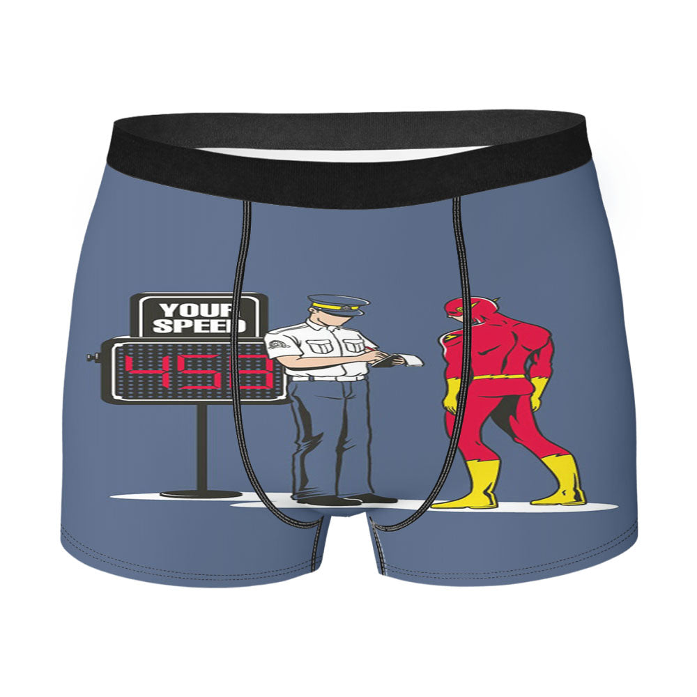The Flash Gold Logo Men'S Boxer Briefs