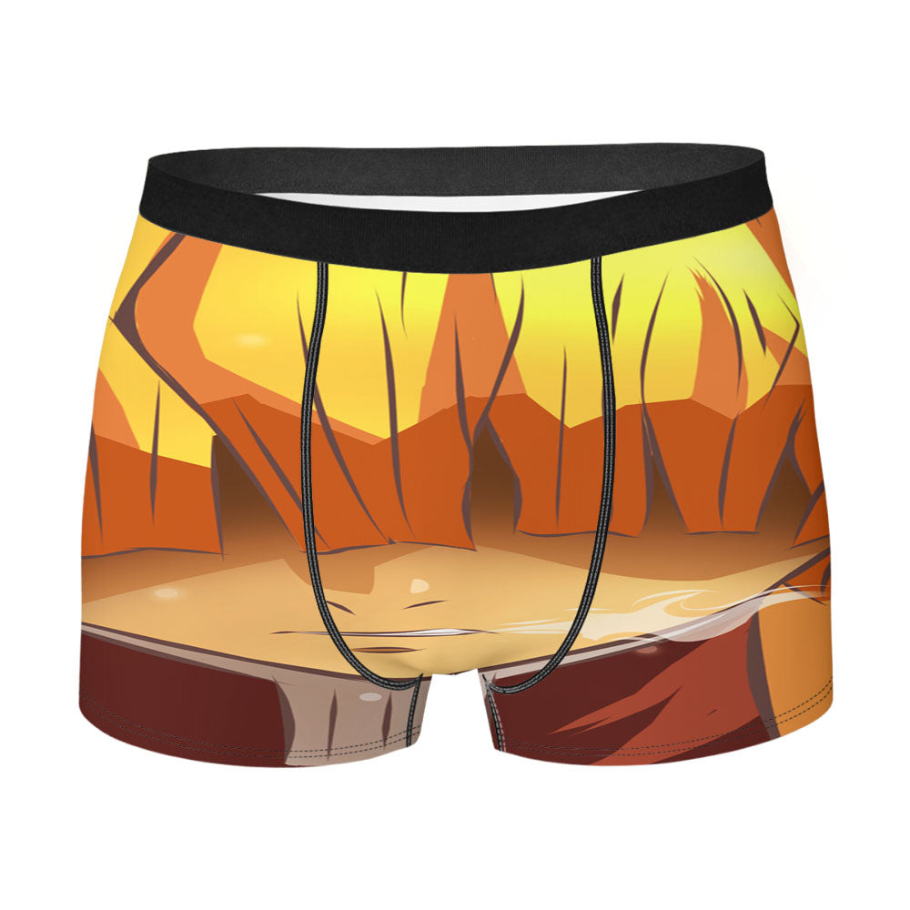 Anime Demon Slayer Kimetsu No Yaiba Feel Angry Men's Boxer Briefs