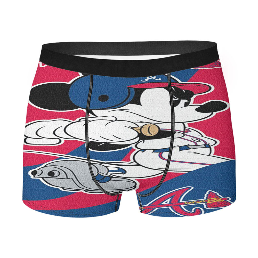 Atlanta Braves Disney Mickey Mouse Men's Boxer Briefs