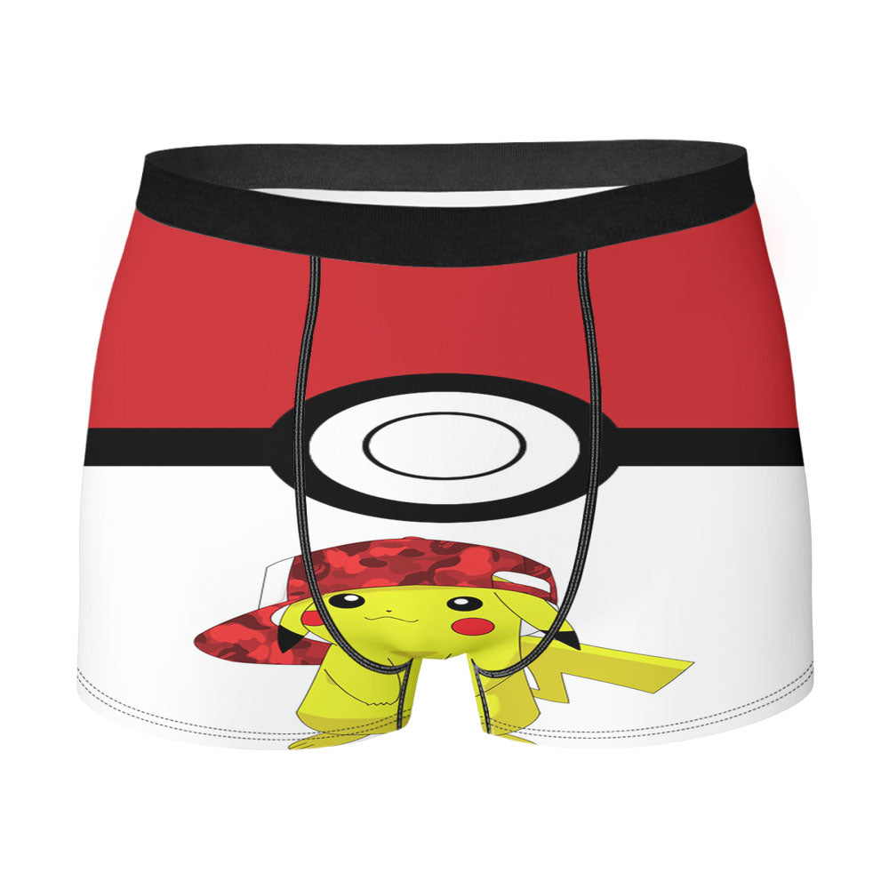 Bape Pikachi Pokemon Ball Men's Boxer Briefs