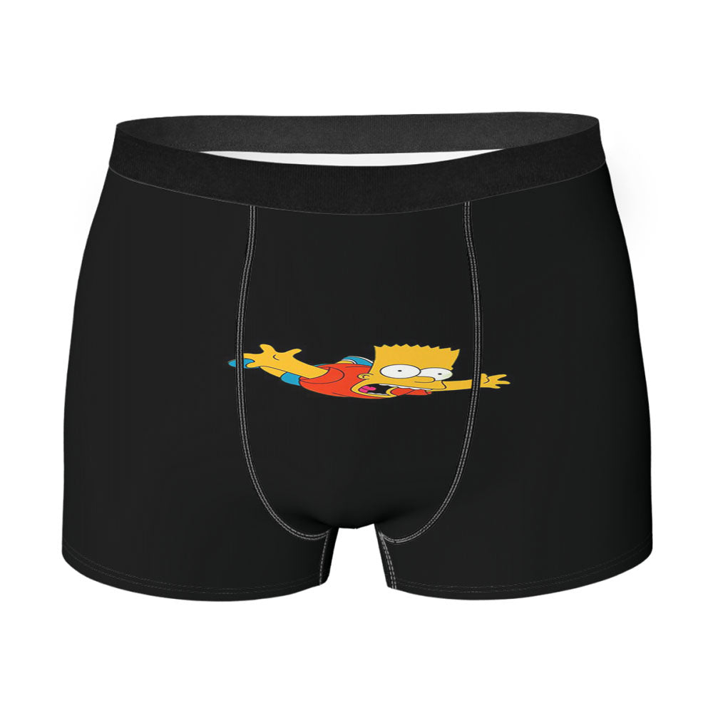 Bart Simpson Head Art Men's Boxer Briefs