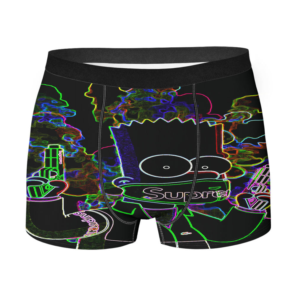 Bart Simpson Lil Peep Cartoon Men's Boxer Briefs