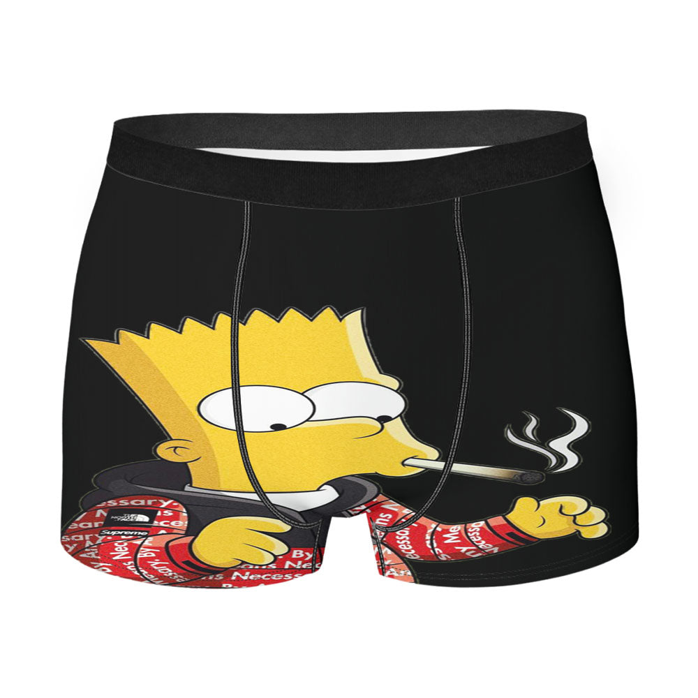 Bart Simpson Slingshot One Eye Men's Boxer Briefs