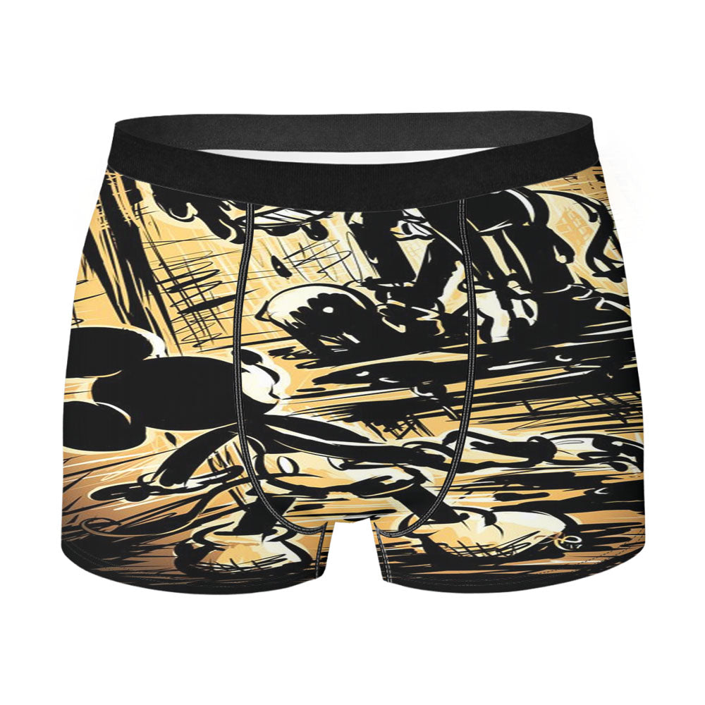 Bendy The Ink Machine Creepy Scary Mickey Mouse Men's Boxer Briefs